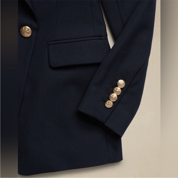 NWT! Banana Republic Navy Blue Captain's Blazer - Multiple Sizes - Picture 5 of 7